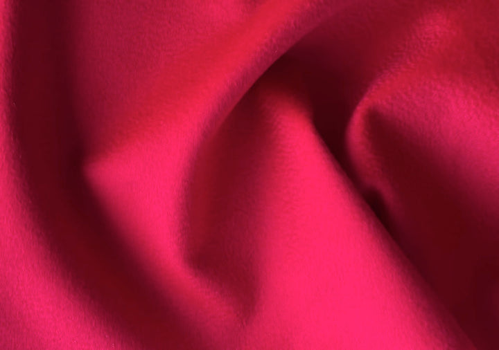 Sensuous American Beauty Red Plush Cashmere & Wool Coating (Made in Italy)