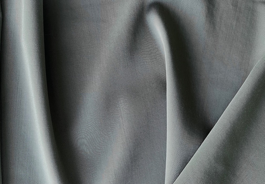 F. Filippi Light Templeton Grey Wool Blend Twill (Made in Italy)