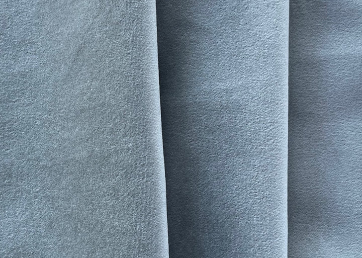 Plush Silvery Moonlit Pearl Grey Cotton Velveteen (Made in Italy)