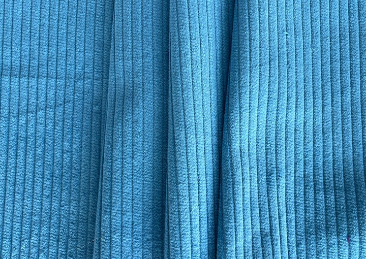 Sumptuous Olympic Blue Wide-Wale Cotton Corduroy (Made in Italy)