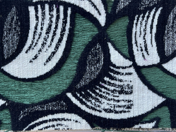 Heavy-Weight Dramatic Bauhaus-Inspired Geometric Rayon Blend Chenille (Made in Italy)