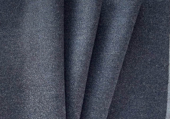 Mid-Weight Classic Mottled Mahogany & Black Wool Flannel (Made in Italy)