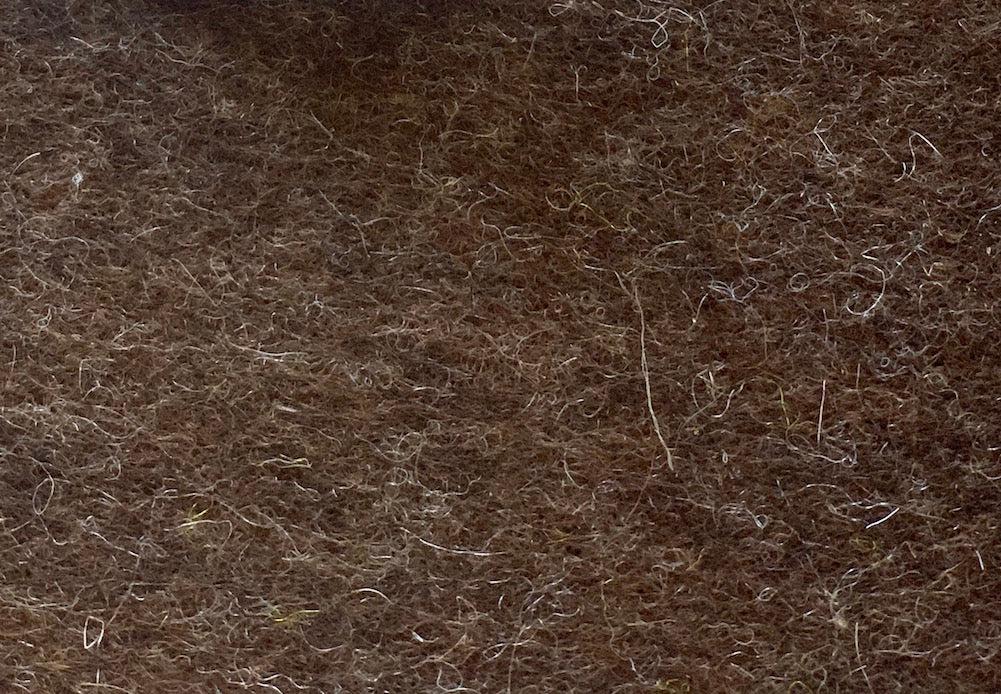 3mm Dark Heathered Brown Wool Felt (Made in USA)