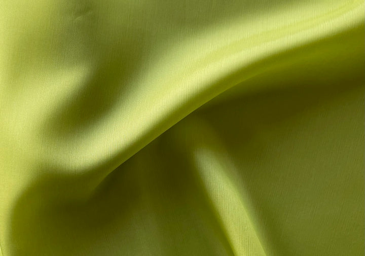 Lighter-Weight Lime Green Rayon Bemberg Lining (Made in Italy)