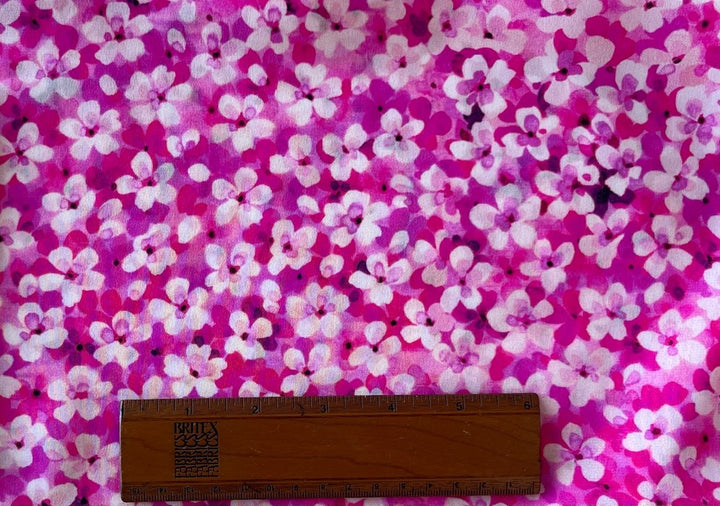 Ungaro Cherry Blossom Bed Silk Crepe de Chine (Made in Italy)