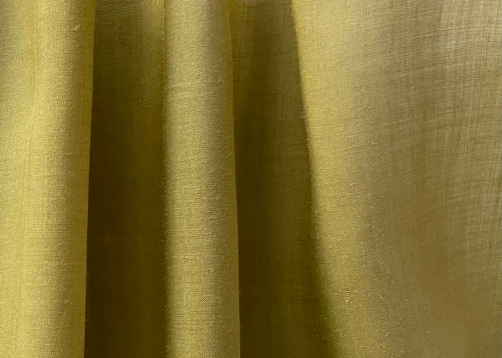 Alberta Ferretti Semi-Sheer Sophisticated Pea Green Handkerchief Linen Blend (Made in Italy)