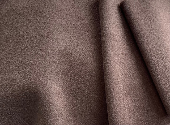 Mushroom Taupe Cashmere & Wool Blend Coating (Made in Italy)