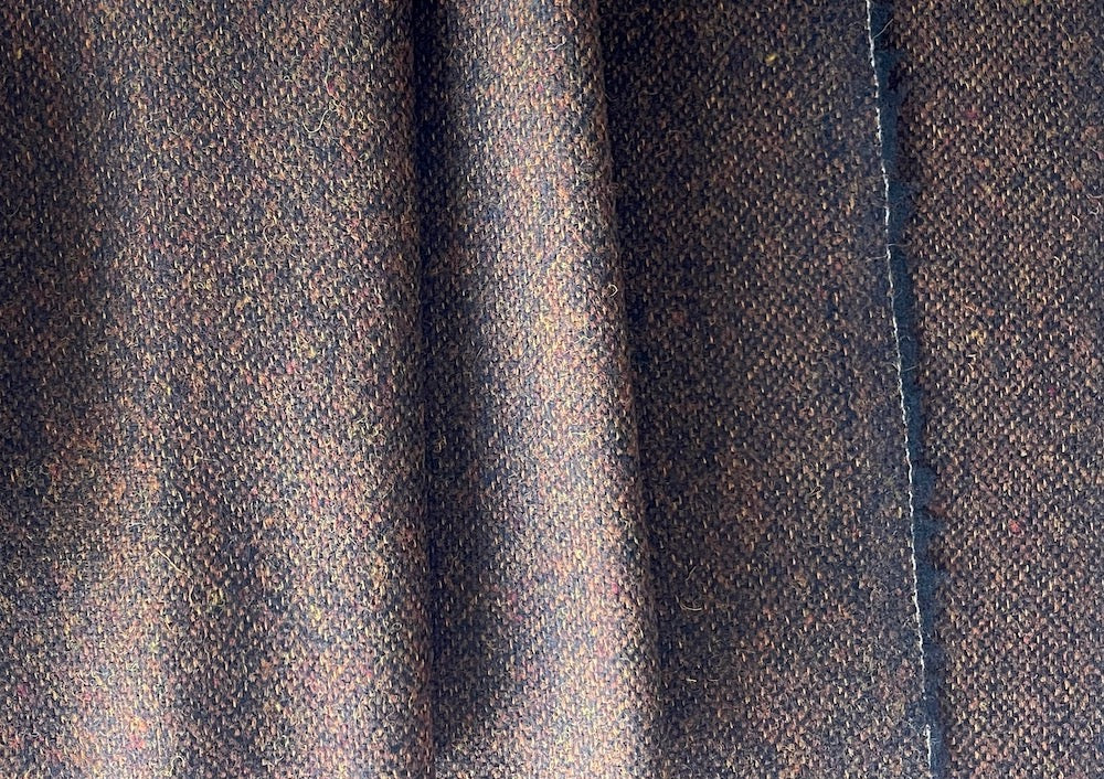 Wool Fabric, Lanificio di Pray Mid-Weight Cozy Autumnal Coffee