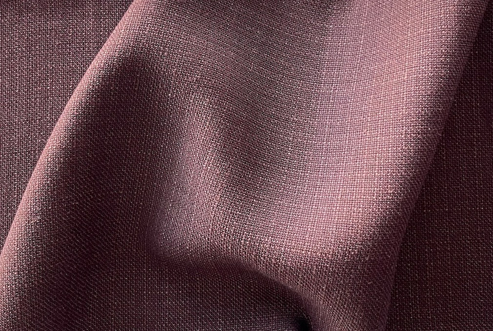 Guabello Textured Dusted Rosewood Silk Suiting (Made in Italy)