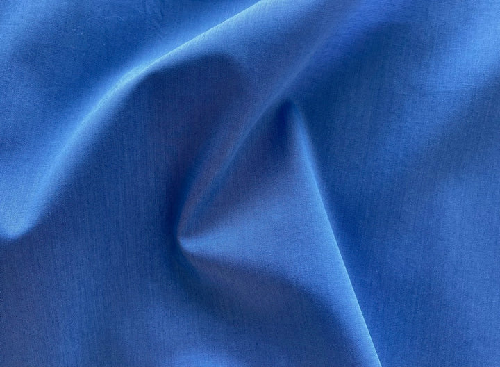Canclini Periwinkle Under-Woven with Plum Cotton Shirting (Made in Italy)