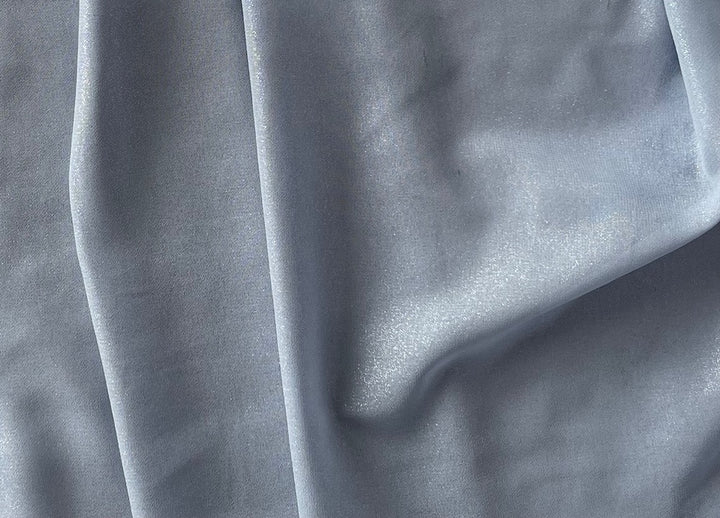 Semi-Sheer Metallic Frosted Spring Fog Polyester Chiffon