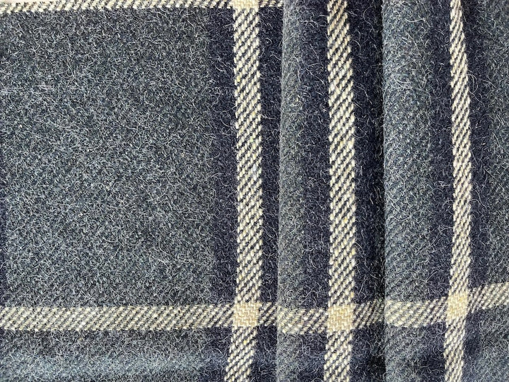 D&G Dramatic Stormy Skies Shetland Wool Plaid (Made in Italy)