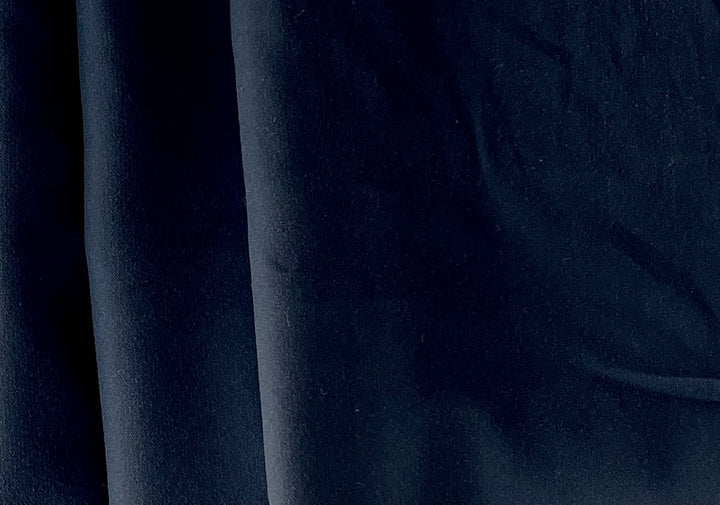 Heavier Soft Soot Black Washed 30mm Silk Crepe de Chine (Made in Italy)