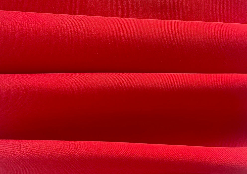 Lustrous Sensuous Lipstick Red 30mm 3-Ply Stretch Silk (Made in Italy)