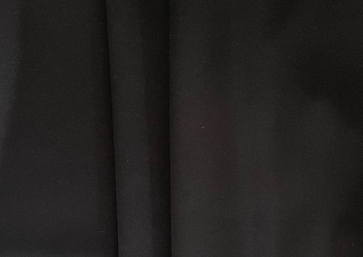 High-End Semi-Sheer Onyx Stretch Silk Charmeuse Crepe (Made in Italy)
