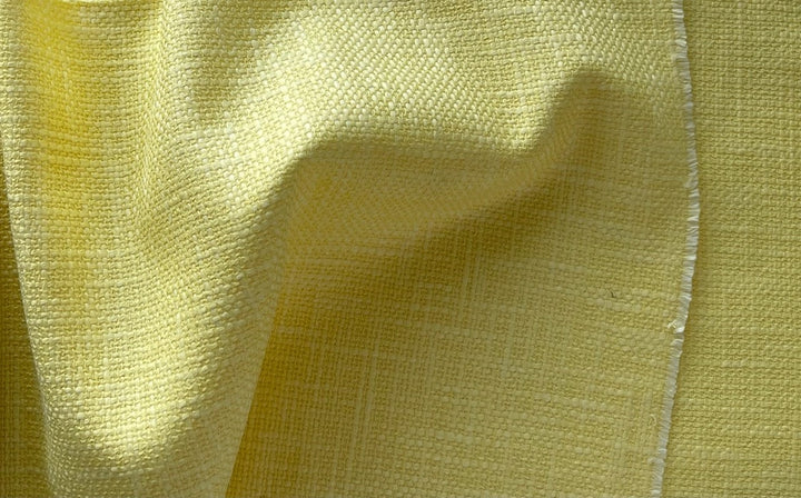 Lively Lemon Chiffon Textured Cotton Suiting