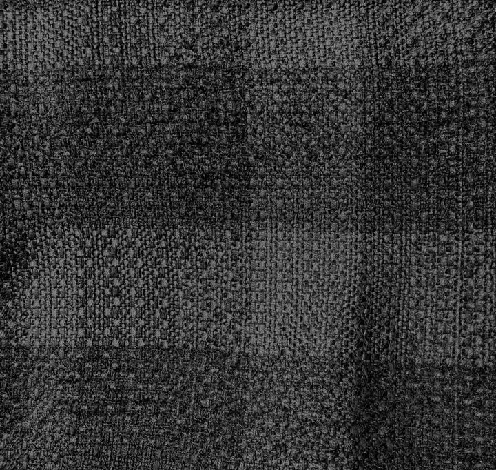 Designer Shimmering Open Weave Black Boucle  (Made in Italy)