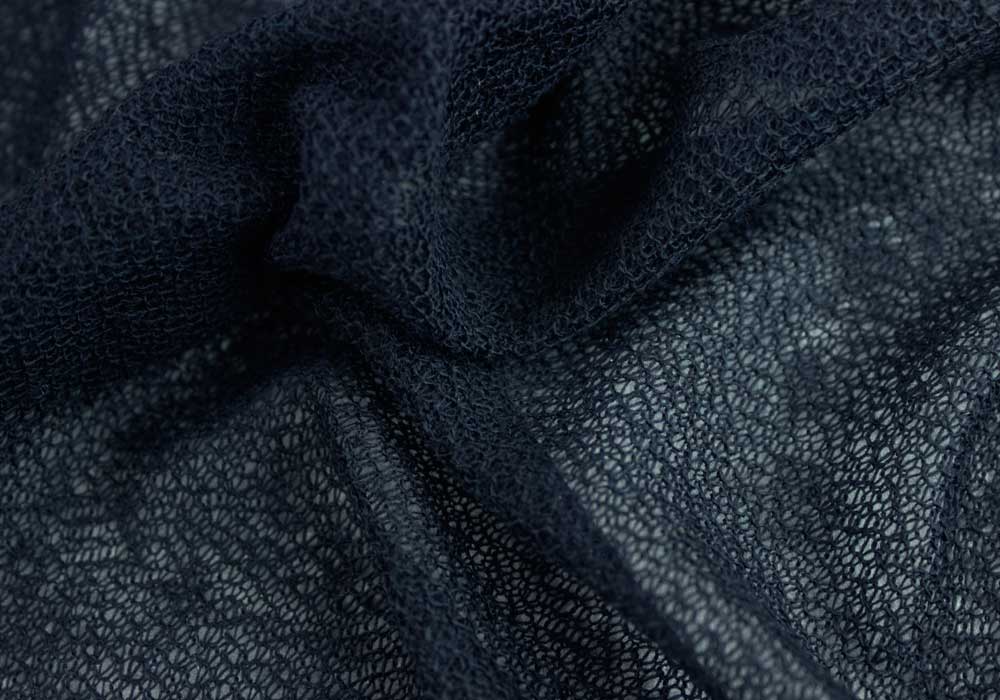 Lacy Navy Blue Wool Knit (Made in Italy)