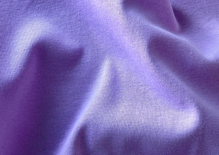 Ribbed Heady Lilac Cotton Knit