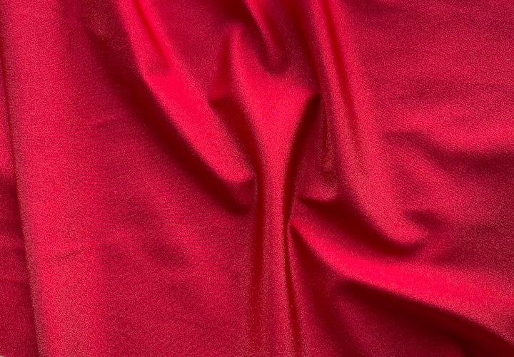 Glossy Cherry Red Nylon Swimsuit Knit