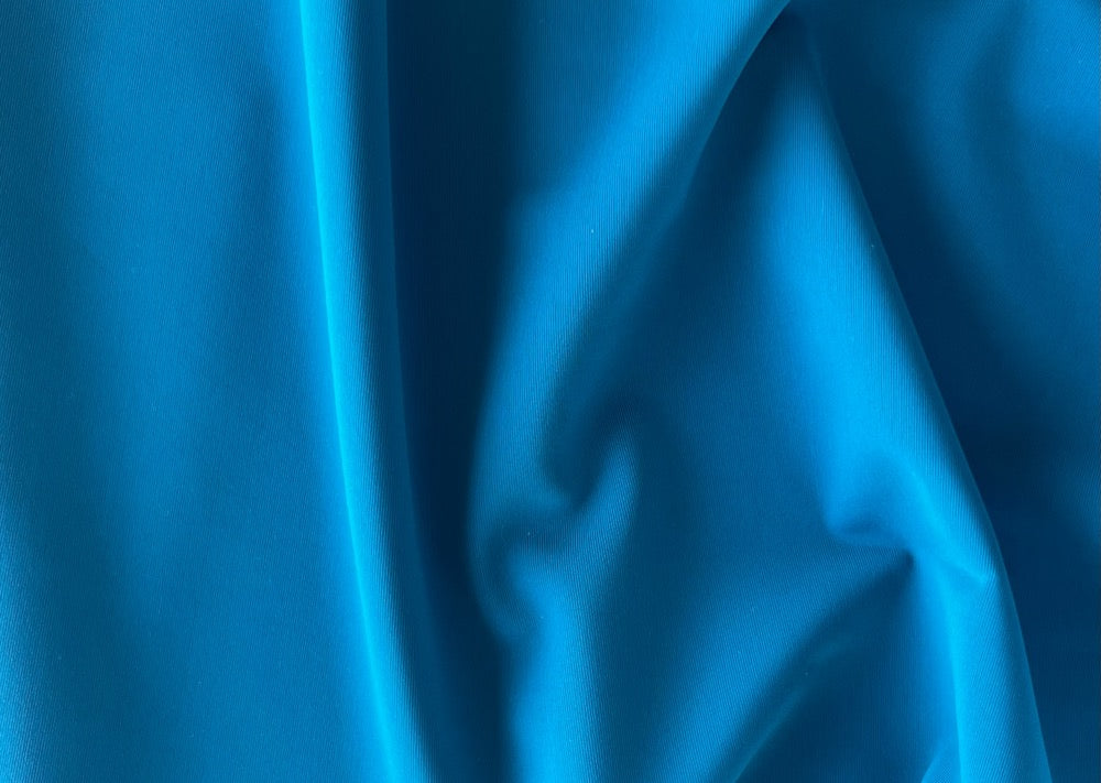Matte Brilliant Azure Blue Nylon Swimsuit Knit