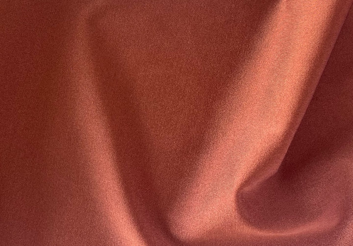Shiny Coppered Persimmon Nylon Swimsuit Knit