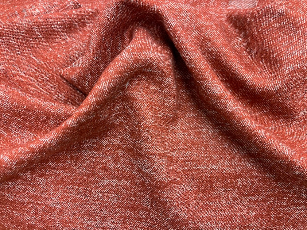 Stella McCartney Cinnabar Rust Wool Blend Jersey Knit (Made in Italy)