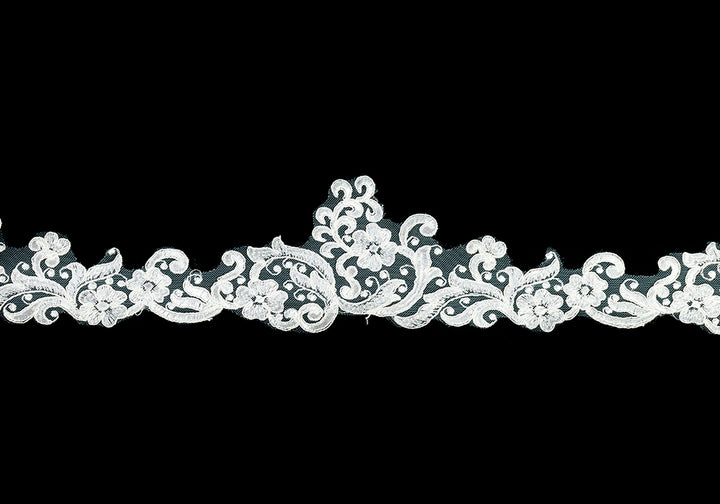 3 1/2" Ivory Alençon Edging Lace