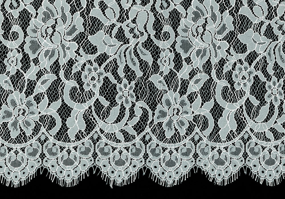 Lace, Slate Grey-Green Floral Chantilly Lace Fabric (Made in USA) – Britex  Fabrics