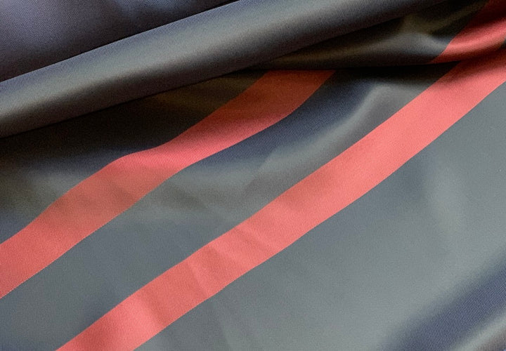 30" Panel - Shades of Midnight Blue Viscose Bemberg Twill Lining (Made in Italy)