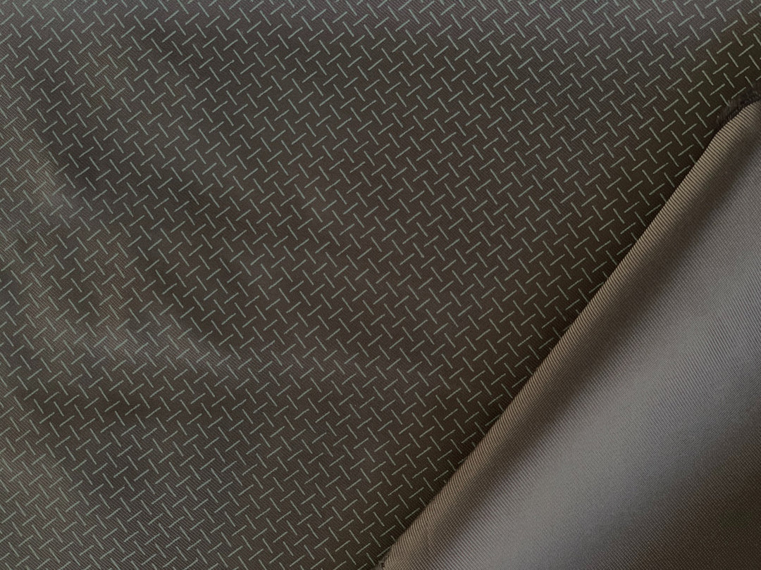 Black Cross-Hatched Viscose Lining (Made in Italy)