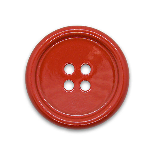 Cherry Gloss Metal Button (Made in Italy)