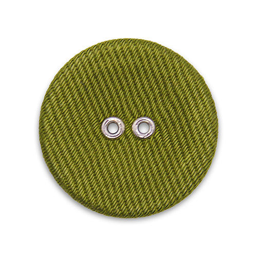 Olive Flat Passementerie Button (Made in Italy)