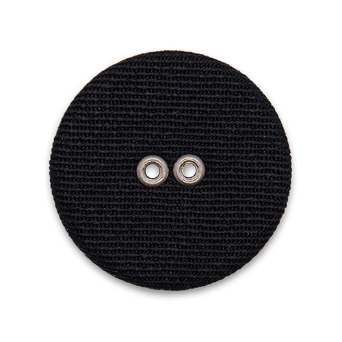 Black Faille Passementerie Button (Made in Italy)