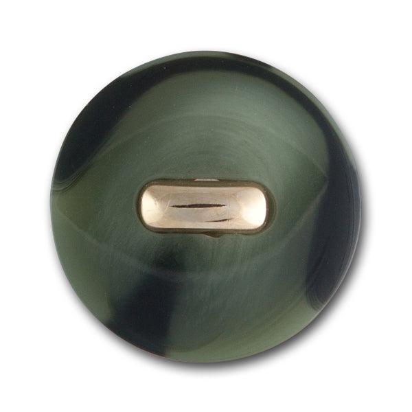 Ombre Olive & Raised Gold Plastic Button