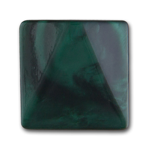 Square Ombre Forest Green Plastic Button