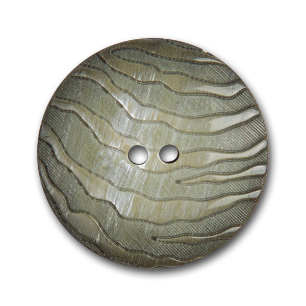Variegated Smokey Sage Green Plastic Button