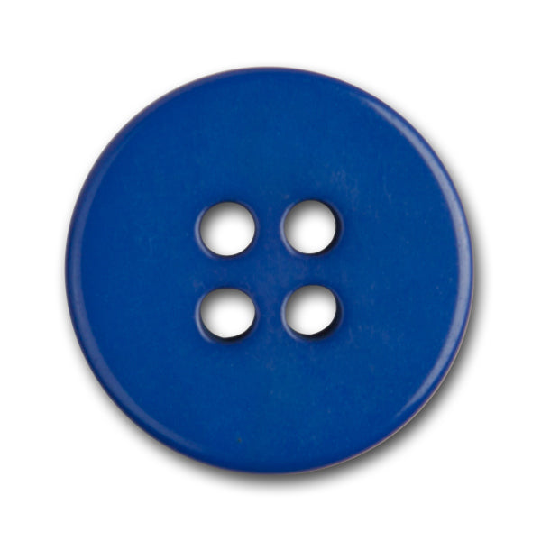 Ultramarine Blue Chunky Plastic Button