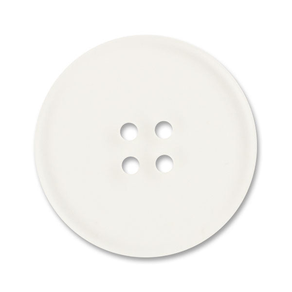 1 1/8" Four-Hole Flat Clear Plastic Backing Button