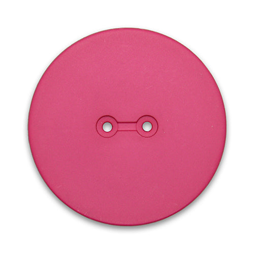 1 3/4" Bright Flamingo Pink Plastic Button