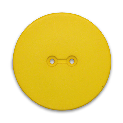 2-Hole Daisy Yellow Flat Plastic Button
