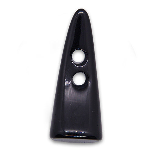 2-Hole Black Toggle Plastic Button