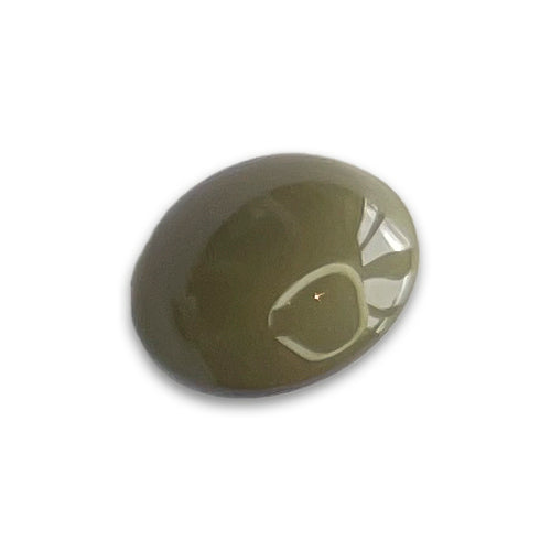 Olive Green Half-Ball Plastic Button (Made in Germany)