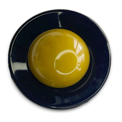 1 3/8" Mustard Orb Domed Plastic Button (Made in Germany)