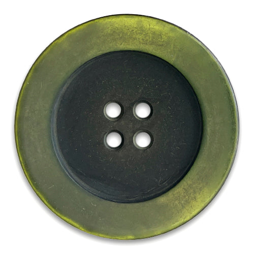 4-Hole Seaweed Green Plastic Button (Made in Italy)