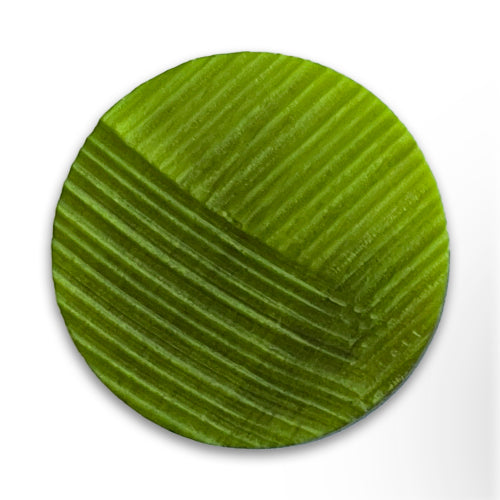 Freshly Mowed Lawn Green Plastic Button (Made in Italy)