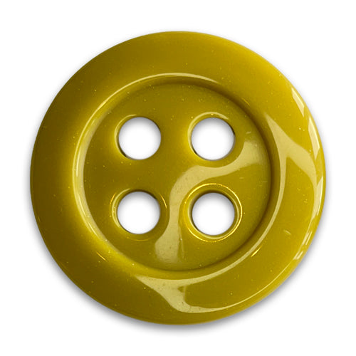 1 5/8" Fat Dijon Mustard 4-Hole Plastic Button (Made in Germany)