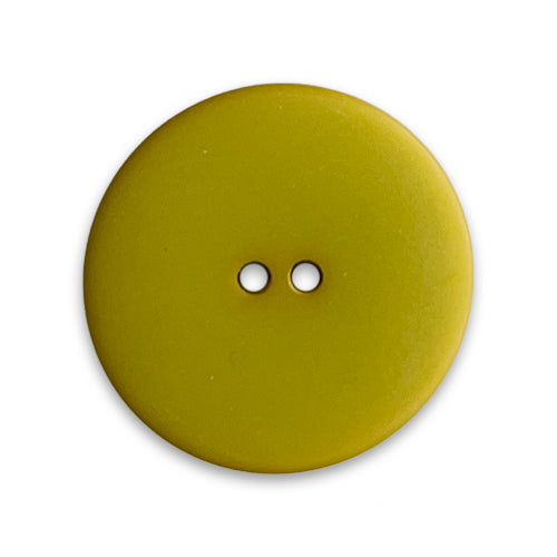 Flat Spicy Dijon Mustard 2-Hole Plastic Button (Made in Italy)