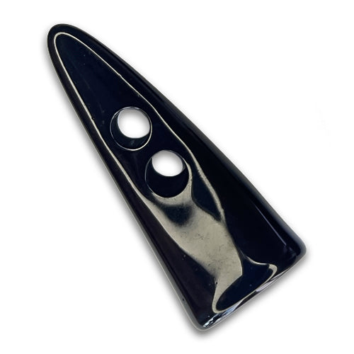 2" Black 2-Hole Toggle Plastic Button (Made in USA)