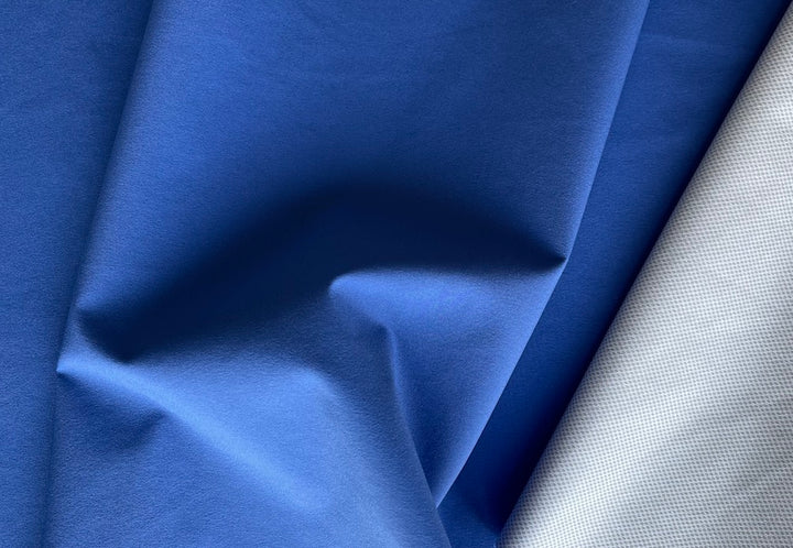 Vivid Azure Blue Waterproof Laminated Technical Nylon